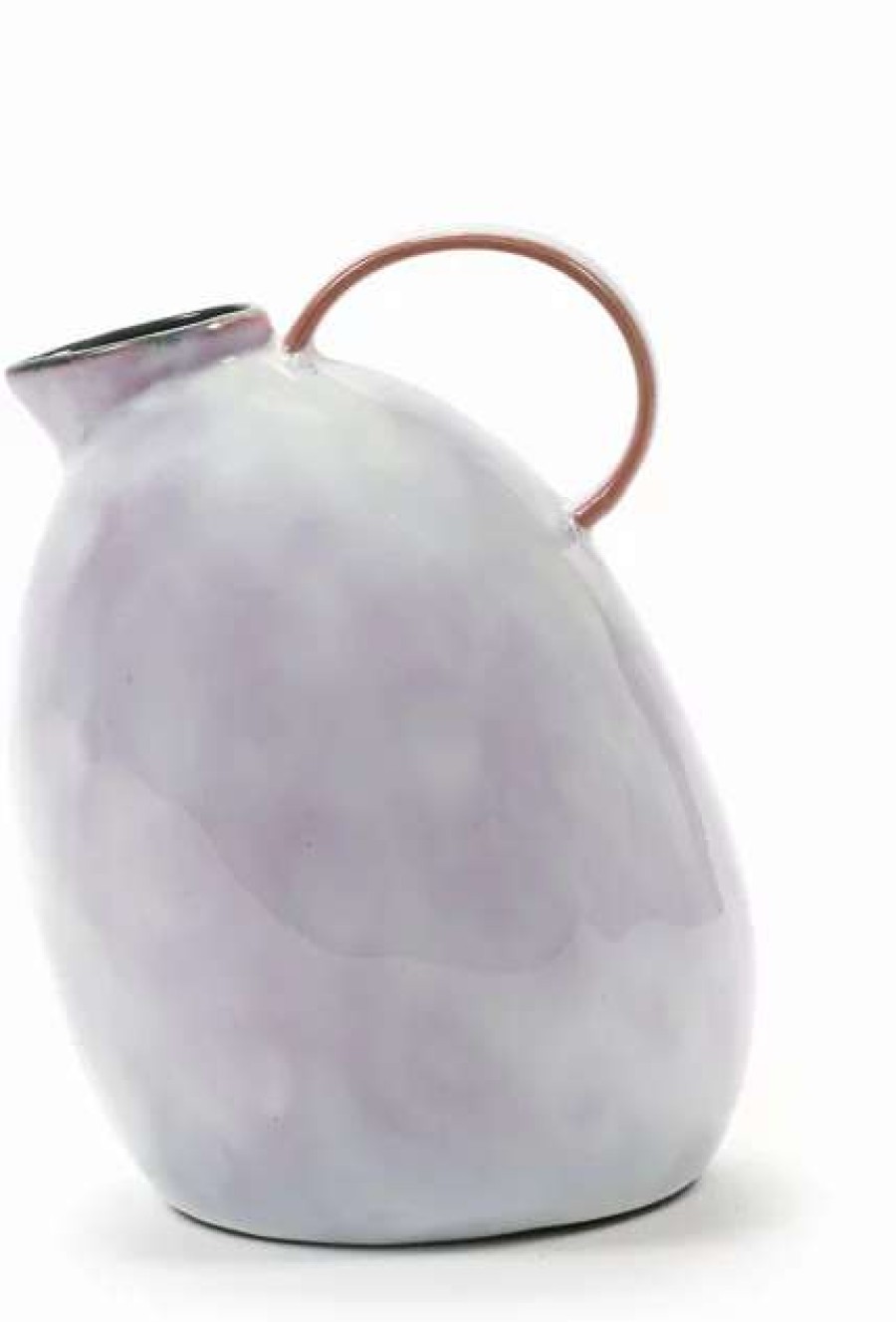 Jugs * | Stoneware Decanter Pale Pink 15Cm Serax