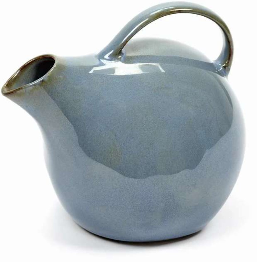 Jugs * | Blue-Grey Stoneware Tilted Carafe L Serax