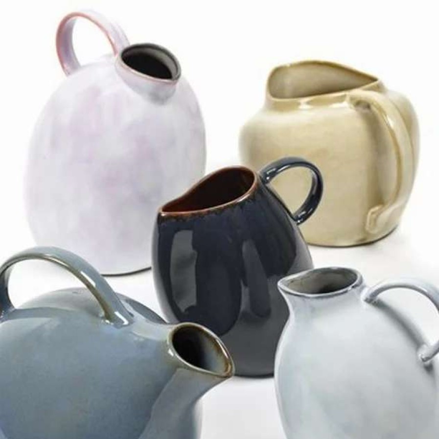 Jugs * | Blue-Grey Stoneware Tilted Carafe L Serax