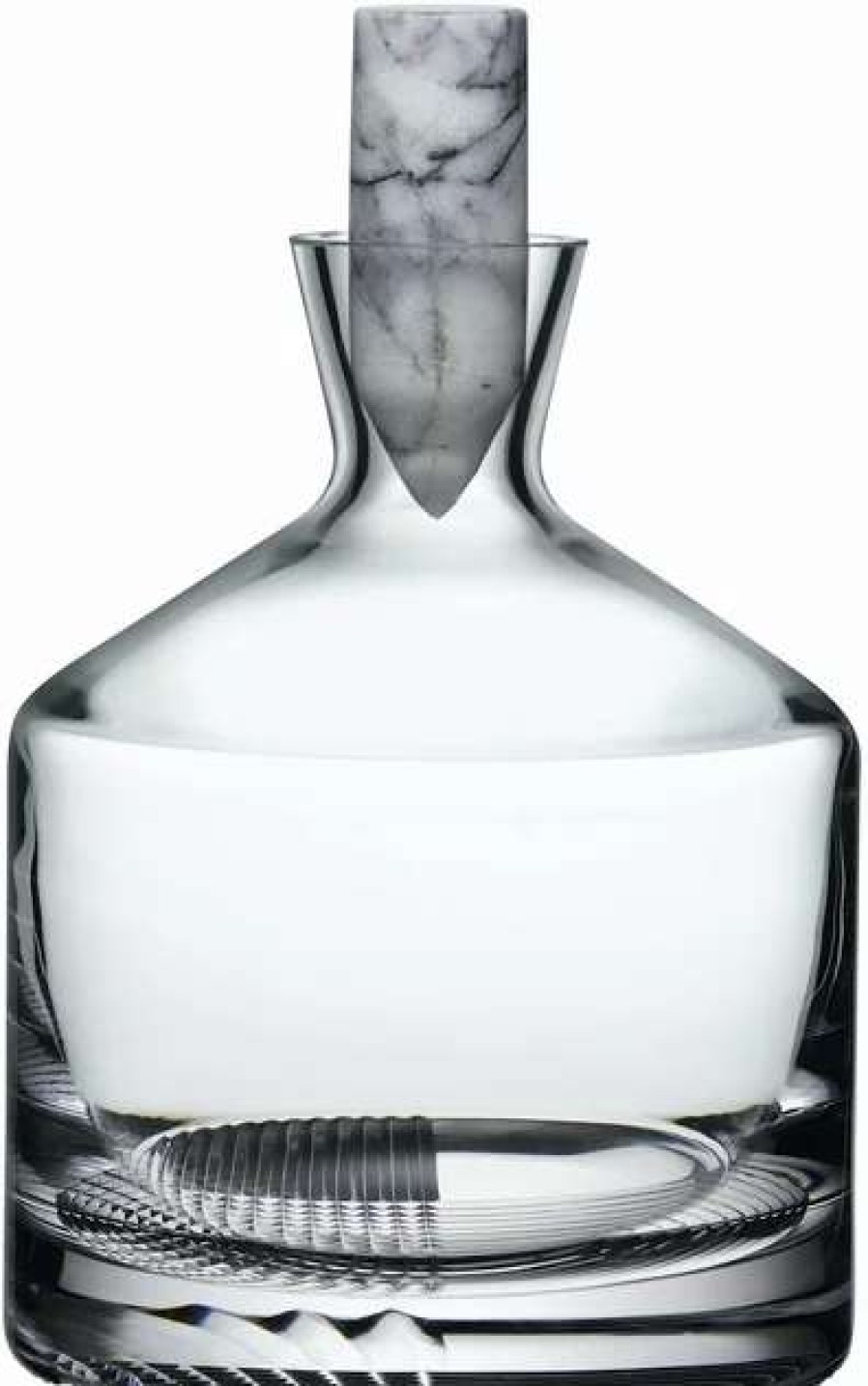 Jugs * | Whisky Bottle In Cristal Without Lead 1,8 L Alba Short Nude Glass