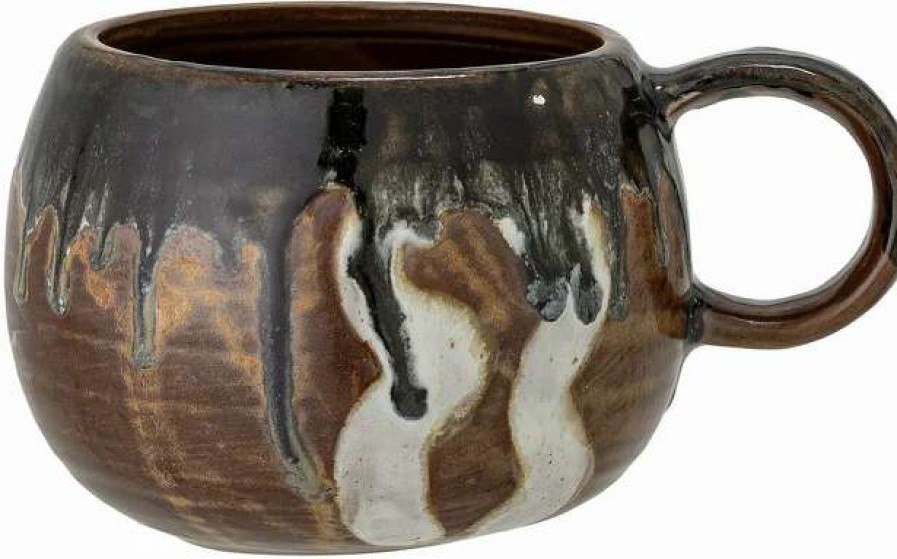 Cups * | Senna Mug Brown Stoneware Bloomingville