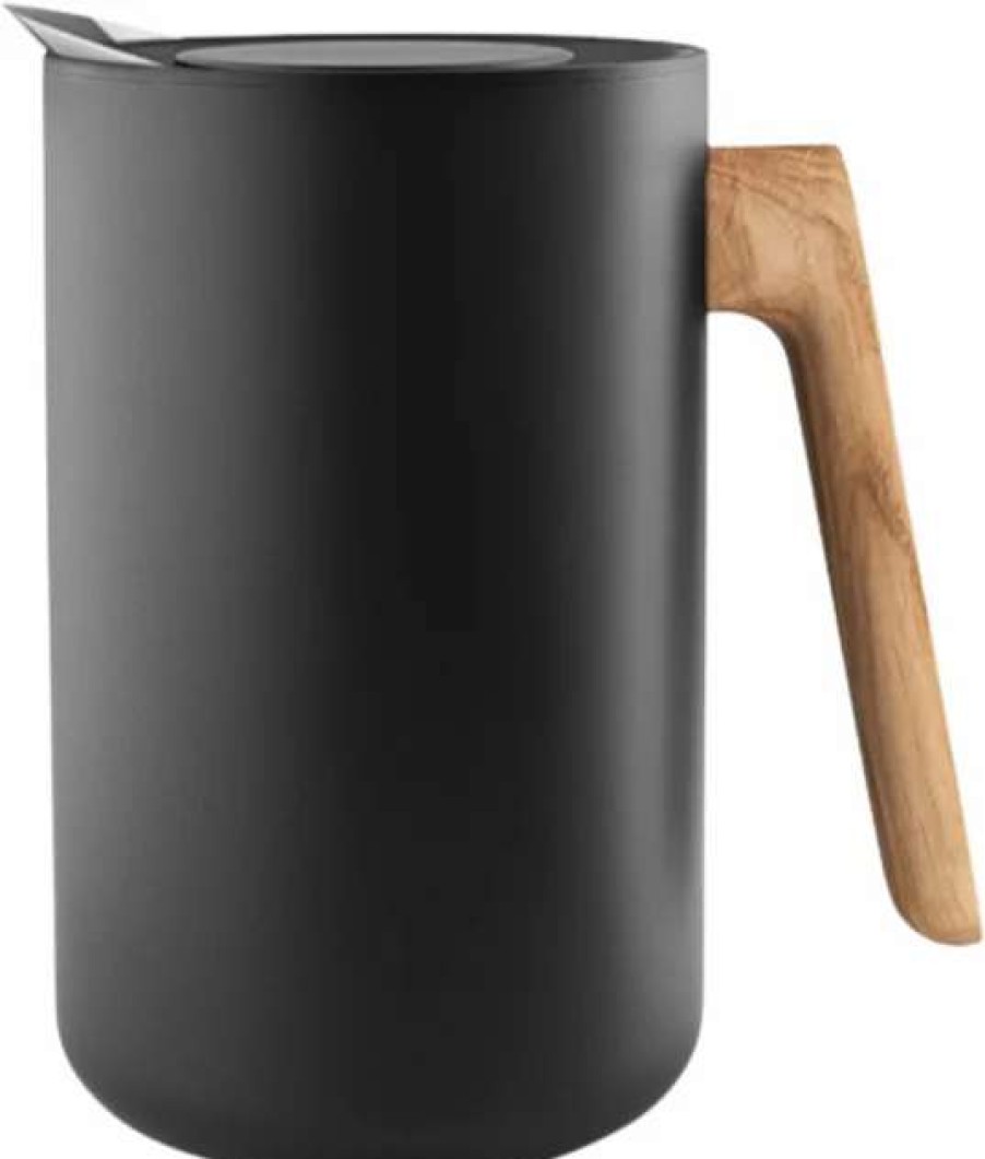 Jugs * | Black Vacuum Pitcher 1L Eva Solo