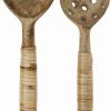 Spoons * | Set Of Wooden Spoons With Cane Madam Stoltz