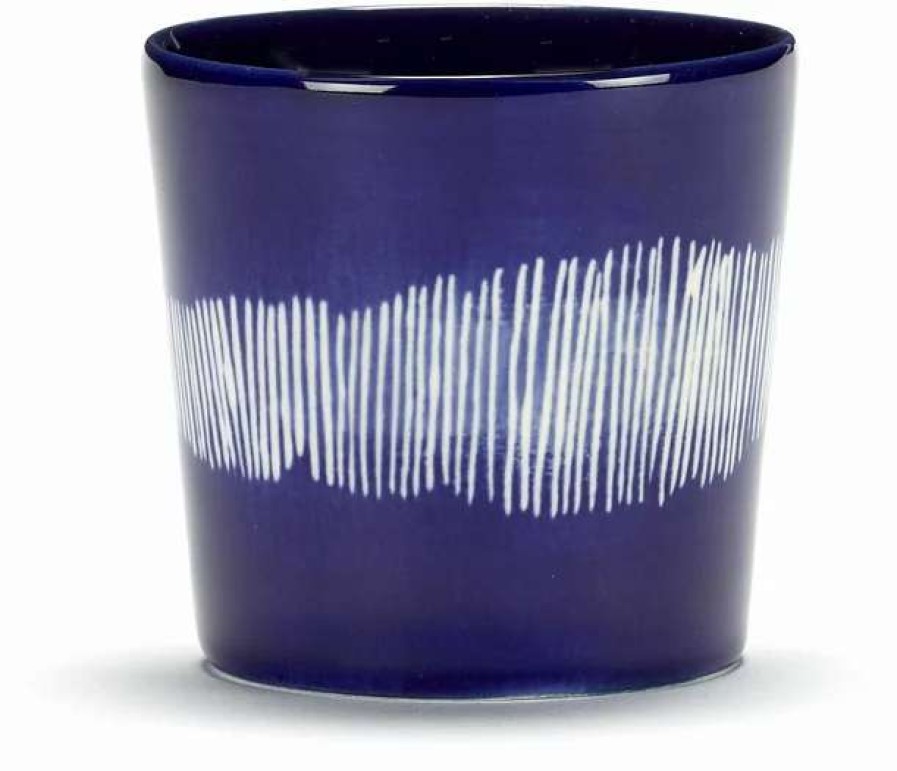 Cups * | Blue Coffee Cup 25 Cl Stripes Feast Serax