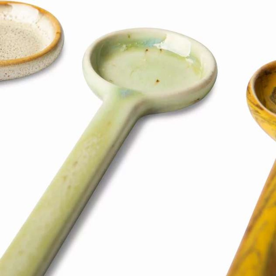 Spoons * | 4 Ceramic Spoons 70'S Tableware Hkliving