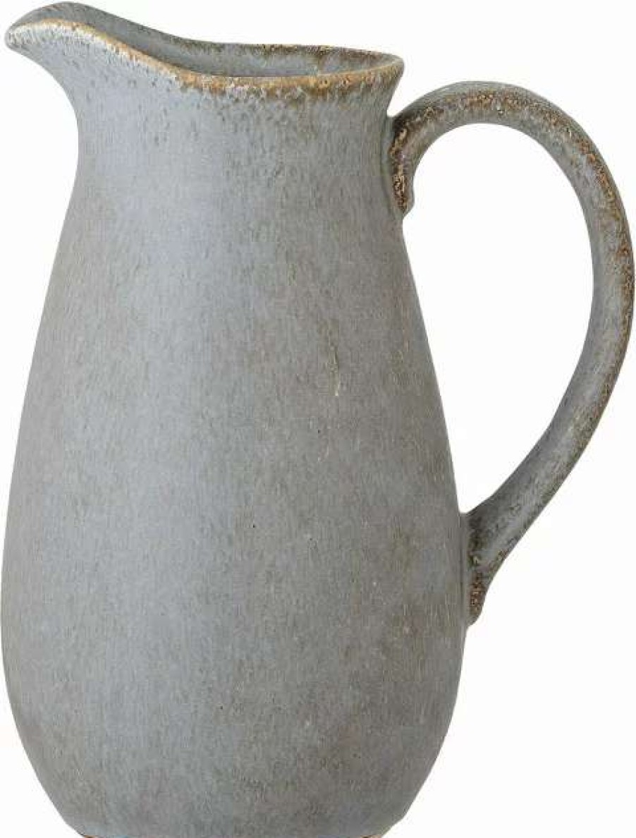 Jugs * | Addison Jug Grey Stoneware Bloomingville